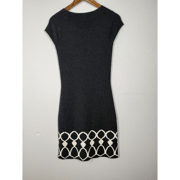 NWT Alex Marie 100% Wool Midi Dress Sz S Bodycon Fitted Soft Short Sleeve - Picture 4 of 9